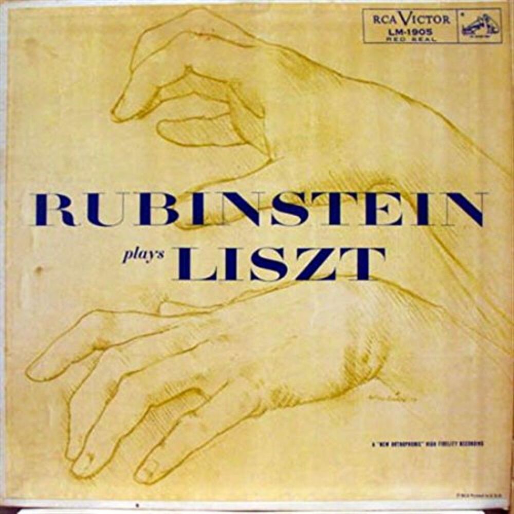 Artur Rubinstein Plays Liszt Piano vinyl record LP
